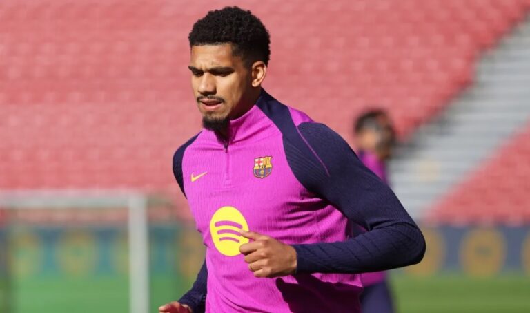 Роналд Араухо се врати на тренинзите на Барселона (Видео)