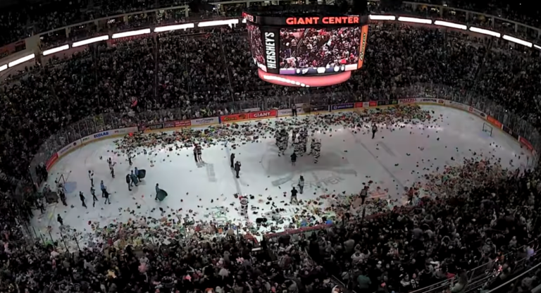 Момент за памтење, преку 80.000 плишани играчки „летнаа“ кон мразот (Видео)