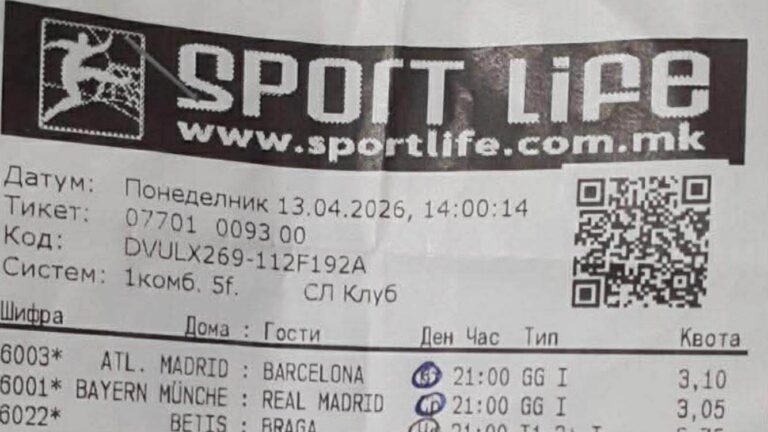 Мајстор за европски купови во Струга: Со пет меча до погоден вкупен коефициент преку 1.500 (Фото)